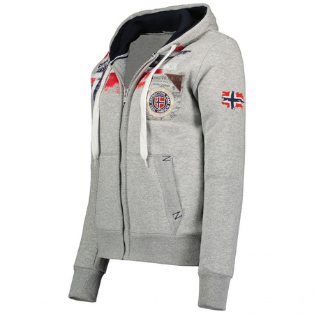 Bluza damska Geographical Norway Fespote Lady 100 Distri szara  (WU8015F/GN B-Grey7)