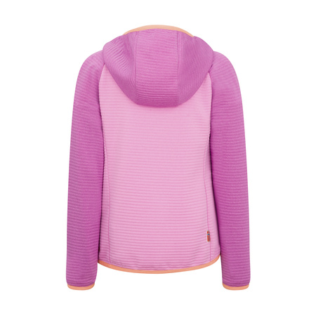 Kurtka przejściowa polarowa dziecięca dla dziewczynki Trollkids Girls Sirdal Jacket mallow pink/wild rose/papaya (622-242)