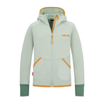 Kurtka polarowa dziecięca dla dziewczynki Trollkids Girls Saltfjord Jacket sage/sahara sand (528-339)