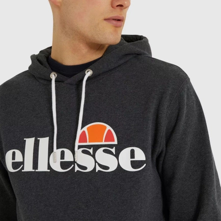 Wyprzedaż - Bluza z kapturem męska Ellesse SL Gottero OH Hoody Dark Grey Marl ciemnoszara (SHC07407-106)