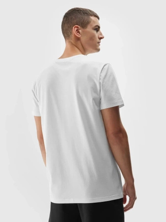 Koszulka męska  4F white (4FAW23TTSHM0951-10S)