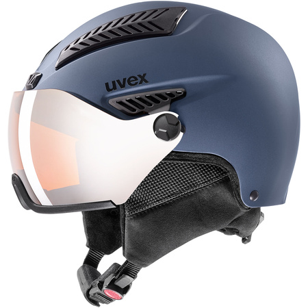 Wyprzedaż - Kask z wizjerem Uvex hlmt 600 visor 40 narciarski snowboard męski/damski (56/6/236/40)
