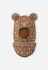 Wyprzedaż - Kominiarka Reima Balaclava Kuuraan Cinnamon brown Toddler z wełny merynosów brązowa (5300214A-1491)