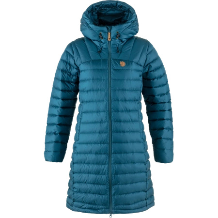 Kurtka puchowa ocieplana damska Fjällräven Snow Flake Parka W Deep Sea (F87156-574)