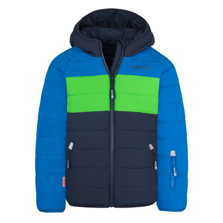 Kurtka ocieplana dziecięca Trollkids Kids Hafjell Snow Jacket PRO z kapturem niebieska/granatowa (514-110)