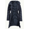 Wyprzedaż - Kurtka zimowa damska Jack Wolfskin MARIENPLATZ COAT W night blue Down Insulated granatowa  (1206971_1010)