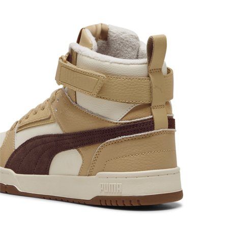 Sneakersy męskie Puma RBD Game WTR wysokie za kostkę zimowe skórzane białe (387604-09)