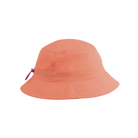 Czapka na lato dziecięca dla dziewczynki Trollkids Girls bucket Hat papaya (647-722)