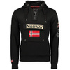 Bluza sportowa męska Geographical Norway GYMCLASS BLACK DB MEN 100 z kapturem czarna (WU4185H-GN-BLACK)