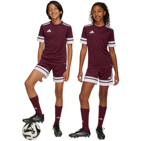 Spodenki dla dzieci adidas Squadra 25 bordowe (JC8665)