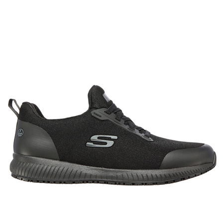 Wyprzedaż - Buty sportowe męskie antypoślizgowe Skechers Work Relaxed Fit Squad SR Myton czarne (200051EC-BLK)