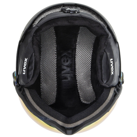 Kask narciarski damski/męski Uvex Wanted Visor snowboardowy all-mountain czarny (56/6/262/10)