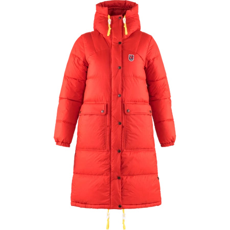 Kurtka puchowa ocieplana damska Fjällräven Expedition Long Down Parka W True Red (F86126-334)