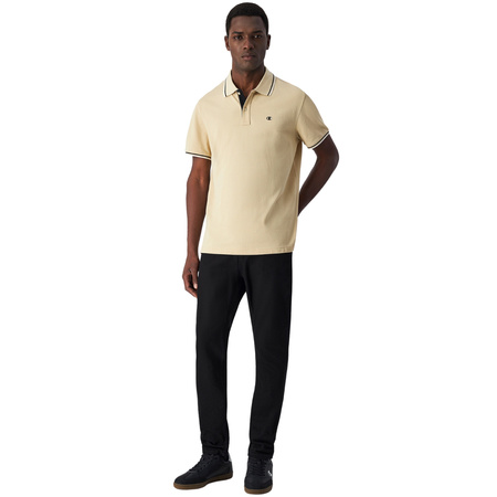 Koszulka męska Champion polo beżowa (220897 MS091)