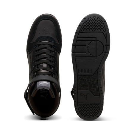 Wyprzedaż - Sneakersy męskie Puma RBD Game SD wysokie za kostkę szare (397551-03)