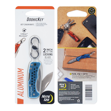 Nite Ize - DoohicKey Key Chain Knife - Niebieski (KMTK-03-R7)