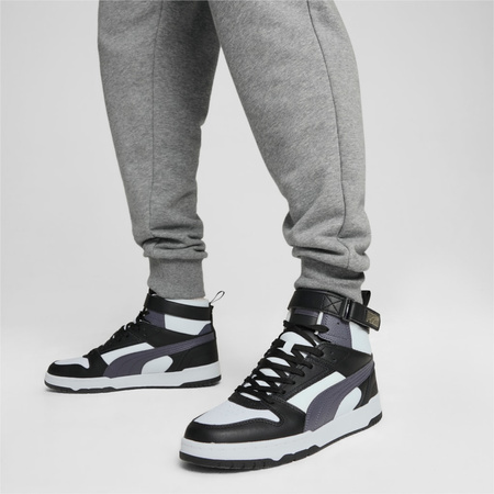 Wyprzedaż - Sneakersy męskie Puma RBD Game wysokie za kostkę skórzane czarne (385839-32)