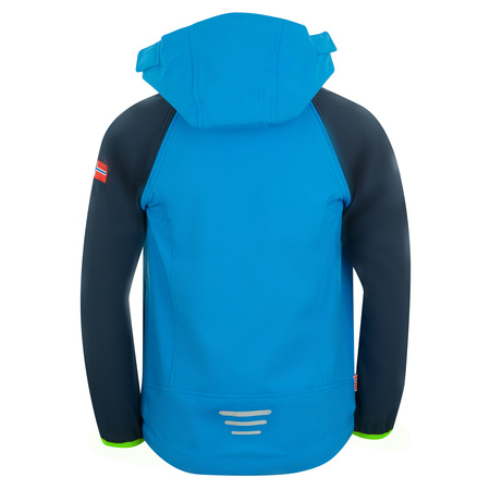 Kurtka softshell dziecięca Trollkids Kids Rondane Zip Off Jacket XT zielona/niebieska (819-117)