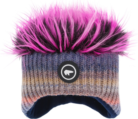 Wyprzedaż - Czapka zimowa dziecięca Eisbar Keke Cocker MÜ wełniana merino wielokolorowa (E71092/454)