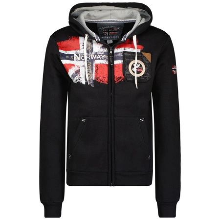 Bluza z kapturem męska Geographical Norway Fespote MEN 317 czarna (WU6375H/GN/Black)