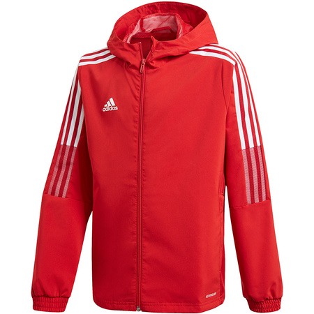 Kurtka dla dzieci adidas Tiro 21 Windbreaker czerwona (GP4976)