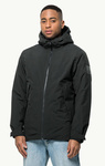 Wyprzedaż - Męska kurtka zimowa Jack Wolfskin TEMPELHOF JKT M black wiatroszczelna (1115491_6000)