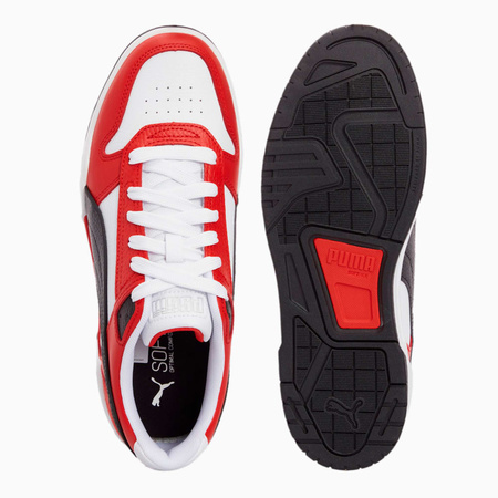 Wyprzedaż - Buty sportowe męskie Puma Rbd Tech Classic White Black F skórzane wielokolorowe (396553-04)