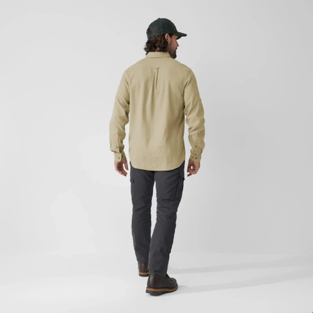 Koszula z długim rękawem męska Fjällräven Övik Travel Shirt LS M Sand Stone (F87208-195)