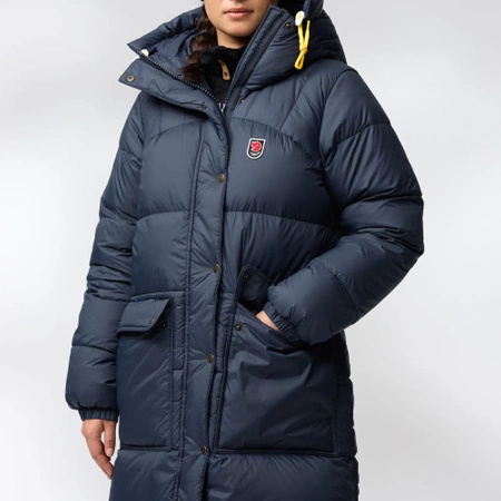 Kurtka puchowa ocieplana damska Fjällräven Expedition Long Down Parka W Navy (F86126-560)