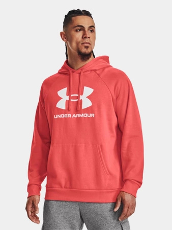 Bluza z kapturem męska UNDER ARMOUR Rival Fleece Logo różowa (1379758-690)