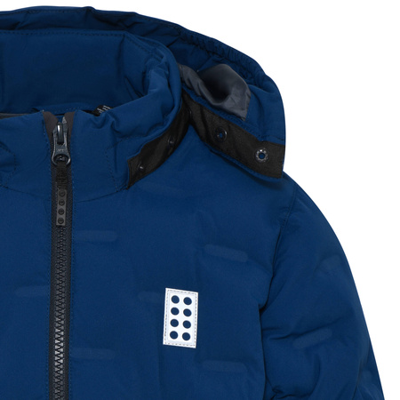 Kurtka zimowa puchowa dziecięca Lego Wear Kid's Jipe 706 jacket wodoodporna granatowa (22879-577)