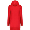 Wyprzedaż - Długa bluza damska z kapturem Geographical Norway Fabienne Red DB Lady czerwona (WW4561F/GNO-RED)