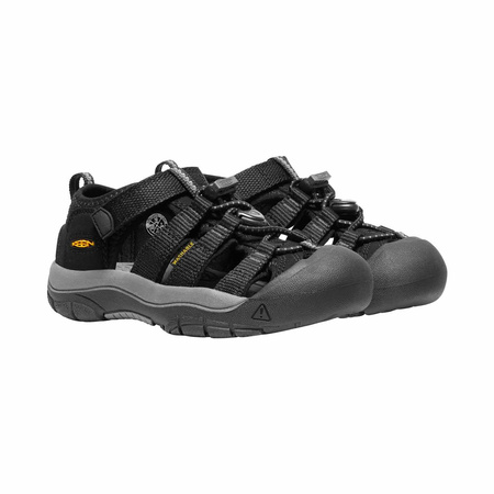 Sandały trekkingowe dziecięce na lato Keen Newport H2 Black/Keen Yellow dla dzieci (KE-1022824)