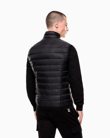 Kamizelka męska puchowa EA7 Emporio Armani ocieplana bezrękawnik czarny (8NPQ06-PNGPZ-1200)