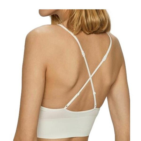 Biustonosz damski Reebok SEAMLESS BRA TERRI w kolorze białym (C95130)