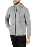 Wyprzedaż - Bluza męska bambusowa Viking Lonetree Hoodie Bamboo Man szara polarowa (730/25/9444/0800)