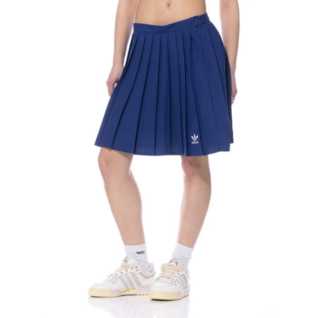 Spódnica plisowana damska adidas Pleated Skirt W Blue retro styl granatowa (IC5235)