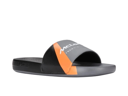 Męskie klapki K-Swiss SLIDE SNDL X MCLAREN ANTHRACITE/BLACK/PAPAYA-M (04422-090-M)