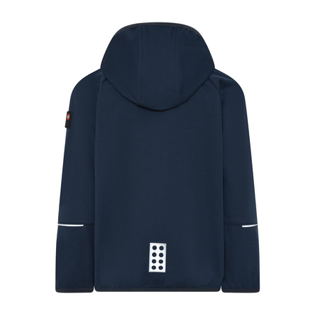 Wyprzedaż - Kurtka przeciwdeszczowa dziecięca Lego Wear LWSKY 764 Softshell Jacket granatowa (11010179-590B)