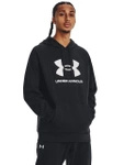 Bluza sportowa męska UNDER ARMOUR Rival Fleece Logo z kapturem kangurka czarna (1379758-001)