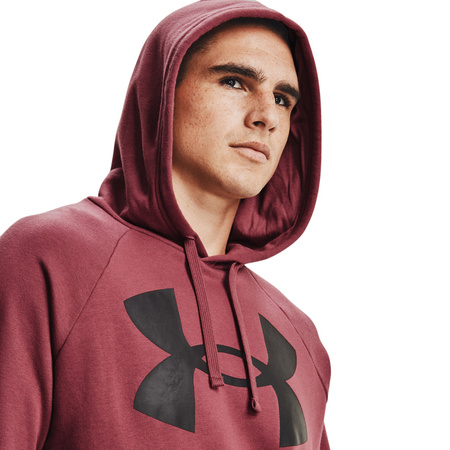 Bluza męska Under Armour Rival Fleece Big Logo HD burgund (1357093 652)