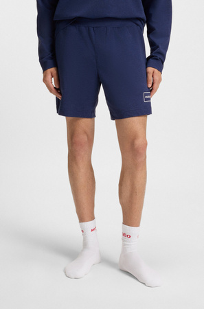 Spodenki męskie do spania Hugo Loungewear Laze AZZURRO (50525247-409)