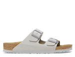 Klapki damskie BIRKENSTOCK ARIZONA BF STONE COIN z metalową klamrą szare (1027696)