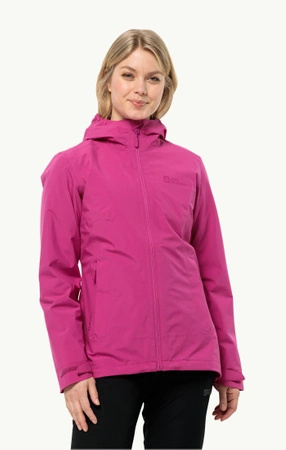 Kurtka sportowa damska 3 w 1 Jack Wolfskin Moonrise 3in1 Jkt W trekkingowa różowa (1115621_2318)