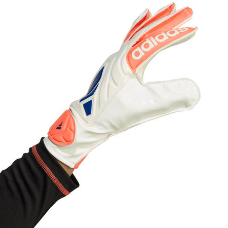 Rękawice bramkarskie adidas Copa Glove Club biało-pomarańczowe (JN5339)