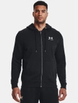 Bluza rozpinana męska Under Armour Essential Fleece Full-Zip sportowa czarna (1373881-001)