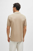 Koszulka Polo męska BOSS Pallas Dark Beige regular fit beżowa (50468301-255)