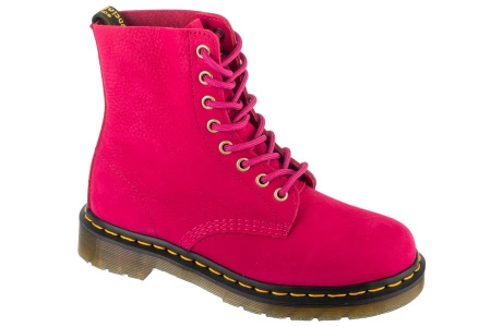 Glany unisex Dr. Martens 1460 Milled wysokie poza kostkę Czerwone (DM42596650)