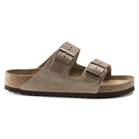 Klapki Birkenstock Arizona Soft Footbed Oiled Leather Tabacco Brown narrow wąskie damskie/męskie (0552813)