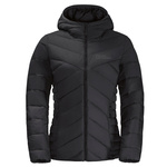 Kurtka damska zimowa puchowa Jack Wolfskin TUNDRA DOWN HOODY W black (1206642_6000)